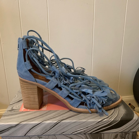 Jeffrey Campbell Linares in blue suede - Picture 3 of 6